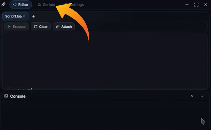 Scrifts tab of Drift Executor