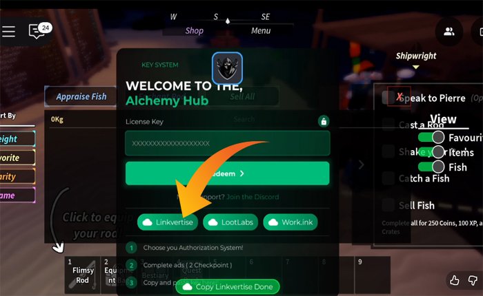 Alchemy Hub Script key system links