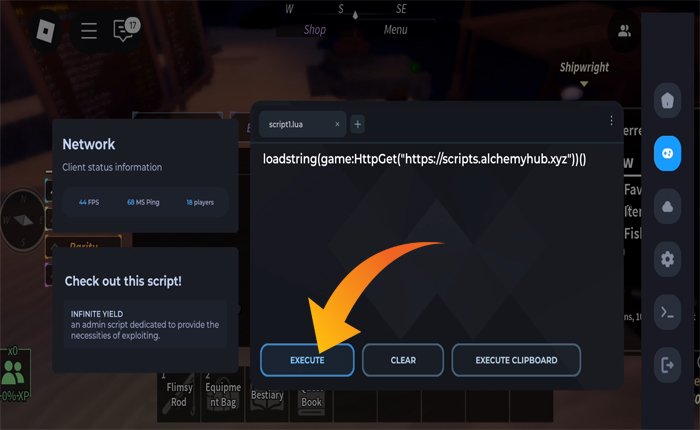 execute the Alchemy Hub Script